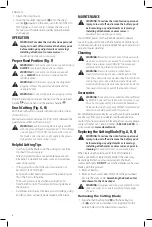 Preview for 10 page of DeWalt DWOAS5BC Instruction Manual
