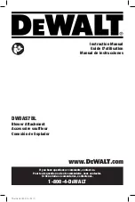 DeWalt DWOAS7BL Instruction Manual preview