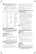 Preview for 8 page of DeWalt DWOAS7BL Instruction Manual