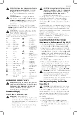 Preview for 9 page of DeWalt DWOAS8HT Instruction Manual