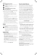 Предварительный просмотр 12 страницы DeWalt DWOAS8HT Instruction Manual