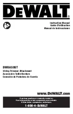 Preview for 1 page of DeWalt DWOAS9ST Instruction Manual