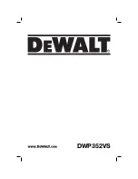 DeWalt DWP352VS Original Instructions Manual preview