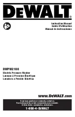 DeWalt DWPW2100 Instruction Manual preview