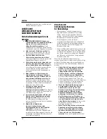 Preview for 20 page of DeWalt DWS520 Original Instructions Manual