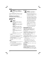 Preview for 34 page of DeWalt DWS520 Original Instructions Manual