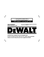 Preview for 1 page of DeWalt DWS7085 Instruction Manual