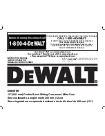 DeWalt DWS709 Instruction Manual preview