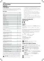 Предварительный просмотр 74 страницы DeWalt DWS727 Original Instructions Manual