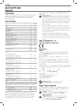 Предварительный просмотр 160 страницы DeWalt DWS727 Original Instructions Manual