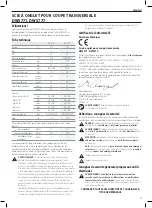 Preview for 47 page of DeWalt DWS771 Original Instructions Manual