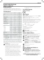 Предварительный просмотр 67 страницы DeWalt DWS771 Original Instructions Manual