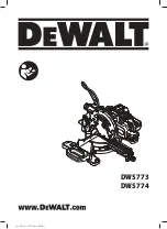 DeWalt DWS773 Original Instructions Manual предпросмотр