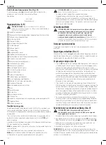 Предварительный просмотр 138 страницы DeWalt DWS778 Original Instructions Manual