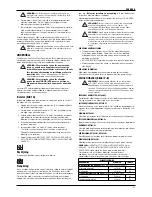 Предварительный просмотр 137 страницы DeWalt DWS780 Original Instructions Manual