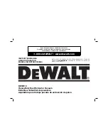 Предварительный просмотр 1 страницы DeWalt DWV010 Instruction Manual