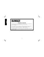 Предварительный просмотр 14 страницы DeWalt DWV010 Instruction Manual