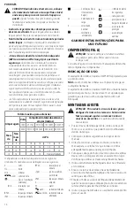 Предварительный просмотр 16 страницы DeWalt DWV109 Instruction Manual