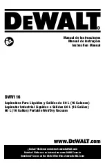 DeWalt DWV116 Instruction Manual preview