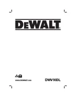 Preview for 1 page of DeWalt DWV900L Original Instructions Manual