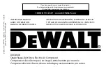 Preview for 1 page of DeWalt DXCM603 Instruction Manual