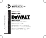 DeWalt DXDP721500 Instruction Manual preview