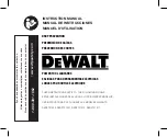 Preview for 1 page of DeWalt DXDP721500 Instruction Manual