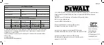 Preview for 21 page of DeWalt DXDP721500 Instruction Manual