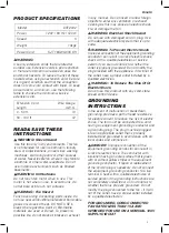 Предварительный просмотр 5 страницы DeWalt DXF2042 Instruction Manual