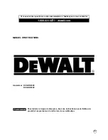 Preview for 53 page of DeWalt DXGNR 6500 Instruction Manual