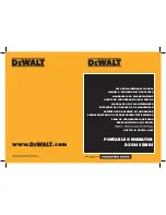 DeWalt DXGNSeries Use And Maintenance Manual preview