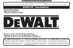 Preview for 1 page of DeWalt DXH1000 Instruction Manual