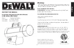 Preview for 13 page of DeWalt DXH125FAV Instruction Manual