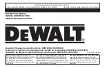 Preview for 15 page of DeWalt DXH125FAV Instruction Manual