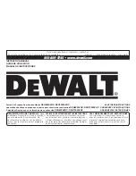 DeWalt DXH125FAVHC Instruction Manual предпросмотр