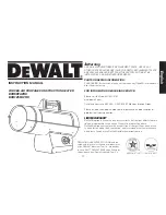 Предварительный просмотр 11 страницы DeWalt DXH125FAVHC Instruction Manual