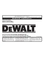 Preview for 13 page of DeWalt DXH135HD Instruction Manual