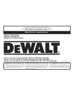 DeWalt DXH135KT Instruction Manual preview