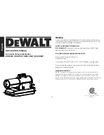 Preview for 12 page of DeWalt DXH135KT Instruction Manual