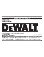 Предварительный просмотр 1 страницы DeWalt DXH135KTHC Instruction Manual