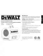 Предварительный просмотр 35 страницы DeWalt DXH2000TS Instruction Manual