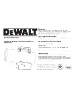 Preview for 8 page of DeWalt DXH35FAHC Instruction Manual