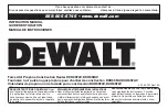 Preview for 15 page of DeWalt DXH65FAV Instruction Manual