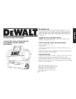 Предварительный просмотр 35 страницы DeWalt DXH70CFAV Instruction Manual