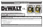 Preview for 1 page of DeWalt DXH8BX Operating Instructions And Owner'S Manual