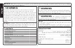 Preview for 2 page of DeWalt DXH8BX Operating Instructions And Owner'S Manual