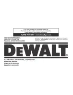 DeWalt DXPW2000E Instruction Manual preview