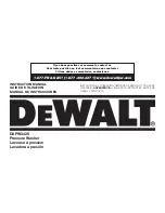 Preview for 1 page of DeWalt DXPW3425 Instruction Manual