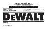 Preview for 1 page of DeWalt DXPW4240 Instruction Manual