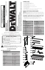 Preview for 1 page of DeWalt DXST3000WB Instruction Manual